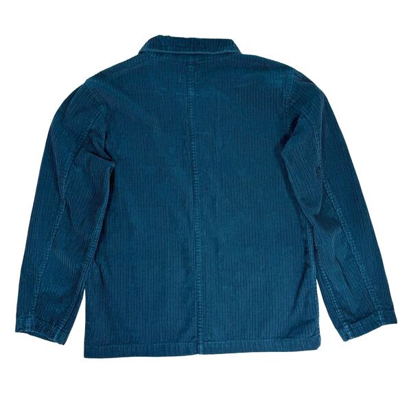 Brixton Men’s Small Blue Corduroy Button Down Shirt 100% Cotton Casual - Picture 2 of 7